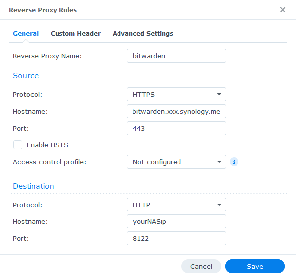 Synology: How to Use Reverse Proxy – Marius Hosting