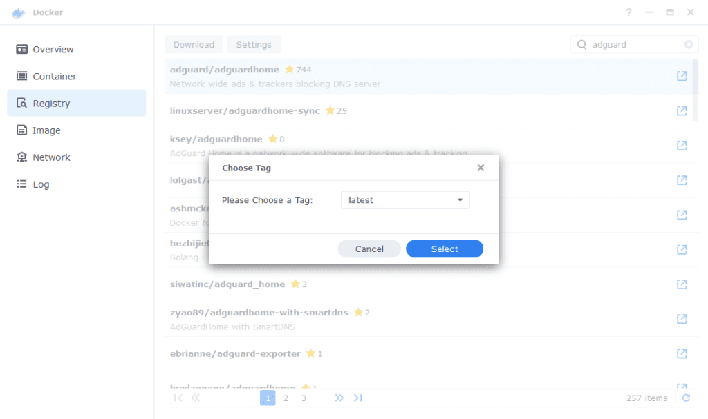 adguard home synology