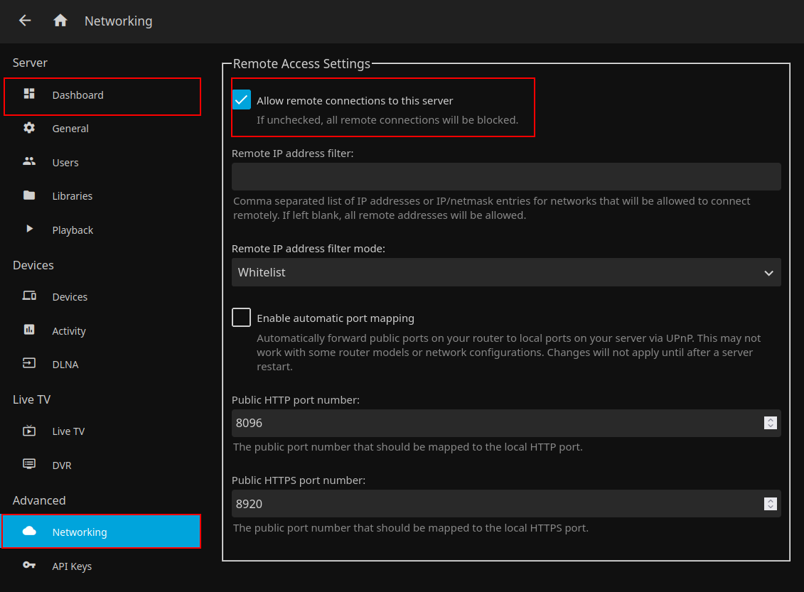 Jellyfin (No Hardware Transcoding) in Docker on a Synology NAS
